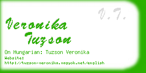 veronika tuzson business card